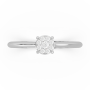 Δαχτυλίδι Invisible EM013 σε Λευκό Χρυσό 18Κ με Διαμάντια